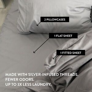 Miracle Made Queen Sheets, Stone